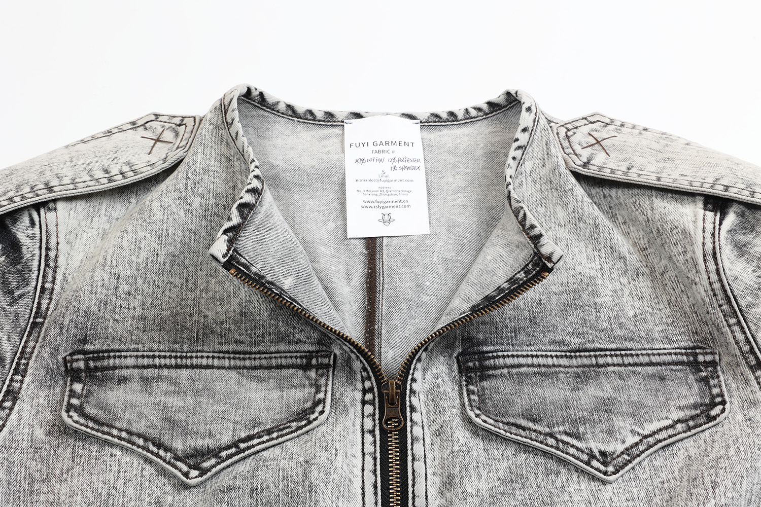 BANDED SLEEVE OVERSIZED CARGO JUMPSHORTS 牛仔连体裤